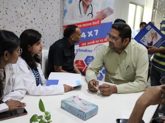 Doctor Consultation at Health Camp
