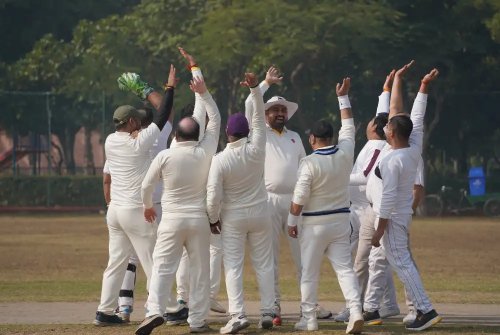 Team Celebrating Victory